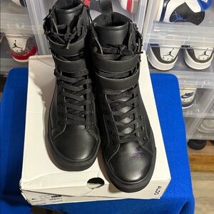 Aldo Black High-Top Sneakers with Strap